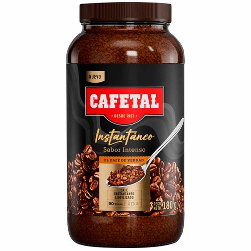 Café Instántaneo Intenso CAFETAL Frasco 180g