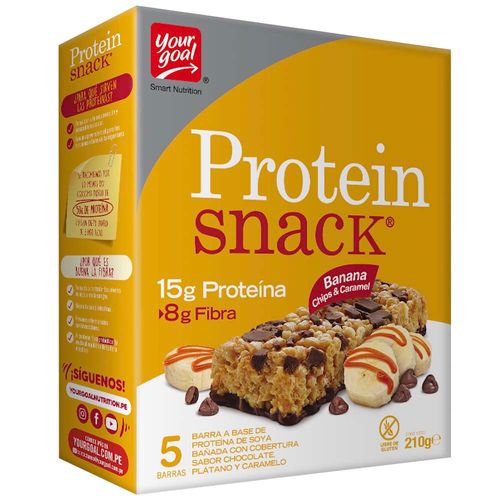 Cereal en Barra PROTEIN SNACK Banana Chips Caja 210g