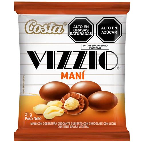 Chocolates COSTA Vizzio con Maní Bolsa 21g