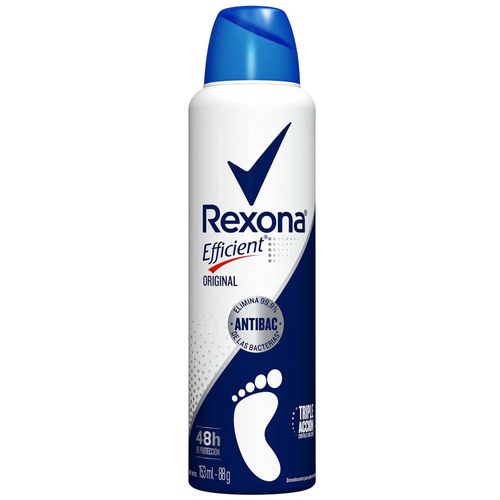 Desodorante en Aereosol para Pies REXONA Efficent Original Frasco 153ml