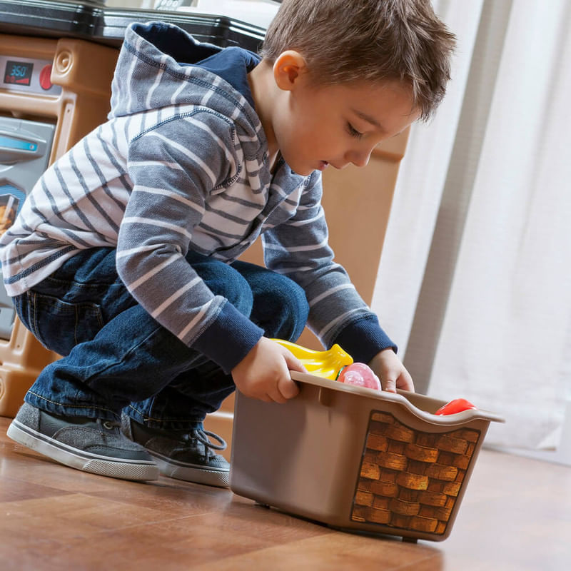 Cocina-para-Niños-STEP-2-de-Lujo-Marron-con-Accesorios