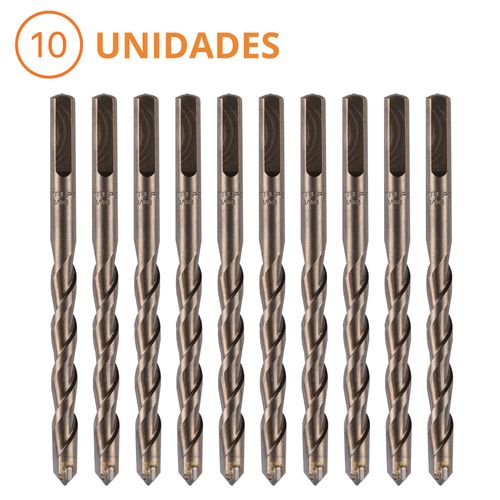 Broca para concreto 10 unidades de 38x5 truper