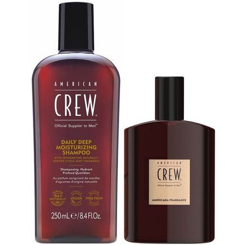 Shampoo Hidratante 250ml + Fragancia AMERICANA 100ml American Crew Men