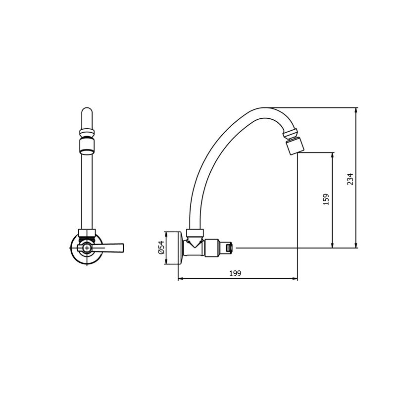 LLAVE-LAVADERO-PARED-PICO-L-AIREADOR-DIRIGIBLE-MILETT-CROMADO-VAINSA