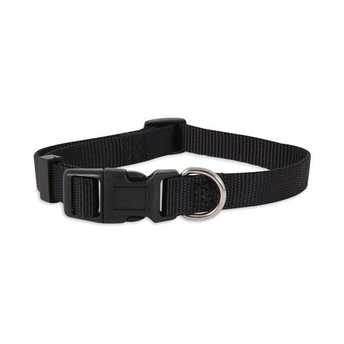 Petmate Collar Ajustable de Nylon Negro Talla M