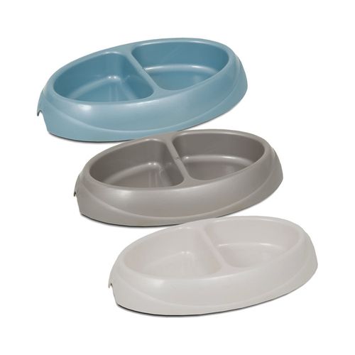 Petmate Plato Doble Ultra Ligero Pequeño 1 Taza