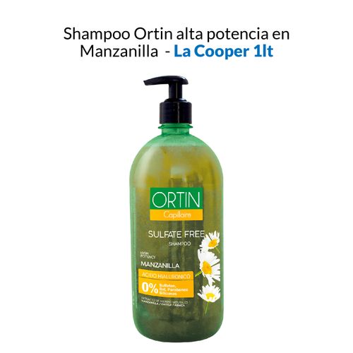 Shampoo Ortin alta potencia en Manzanilla - La cooper 1lt