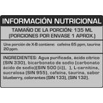 Quemador-XB-Paquete-De-45-Botellas-135ml-L-Carnitina-Blueberry