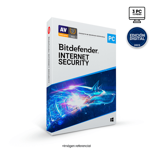 BITDEFENDER INTERNET SECURITY (3 PC - 12 MESES)