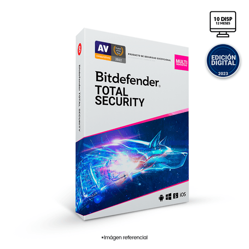 BITDEFENDER TOTAL SECURITY (10 DISPOSITIVOS - 12 MESES)