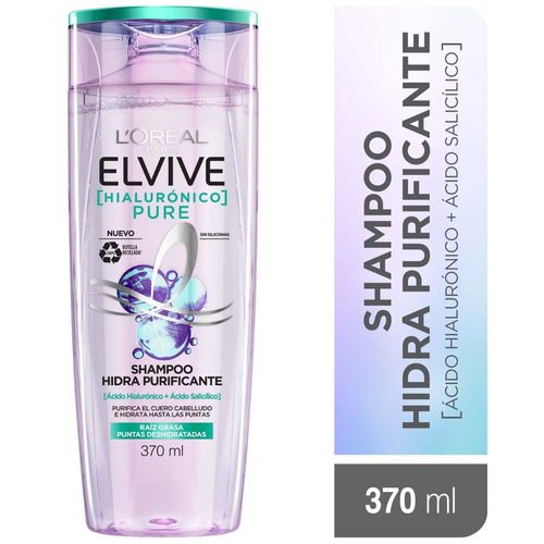 Shampoo Ácido Hialurónico ELVIVE Pure Frasco 370ml