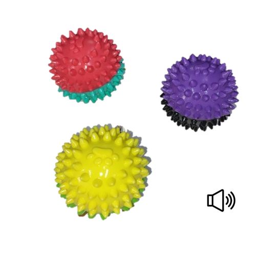 Pelota con Grip para Perro Colores Variados  6cm