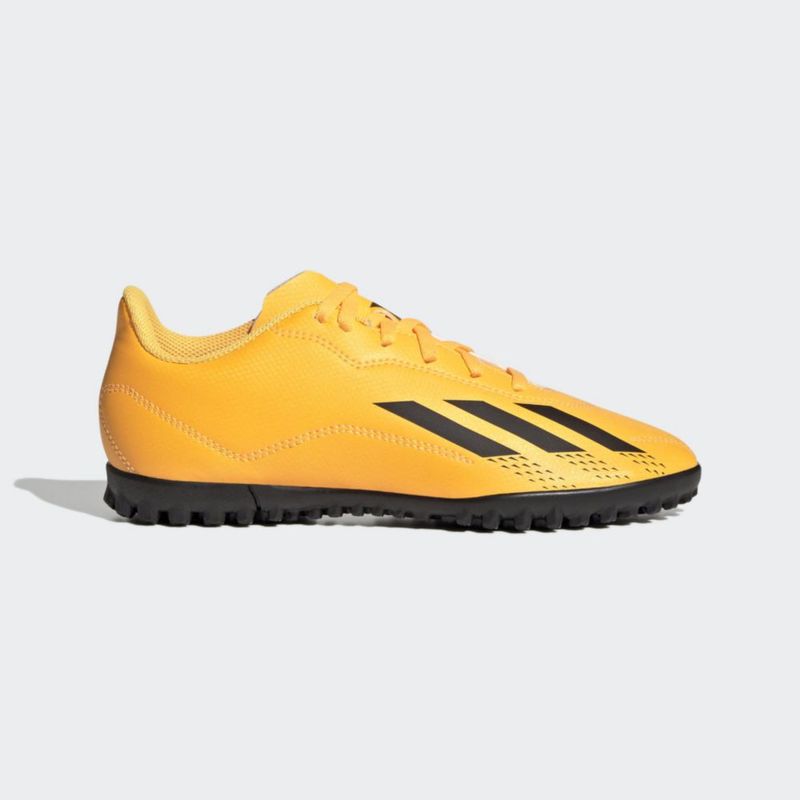 Zapatillas de fútbol sala para Niño color blanco y dorado