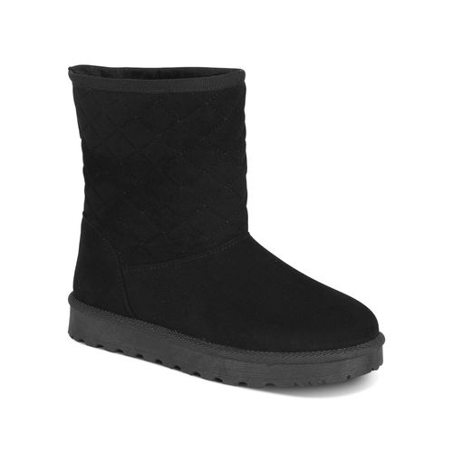 Botas Peluche Mujer 7658 NEGRO