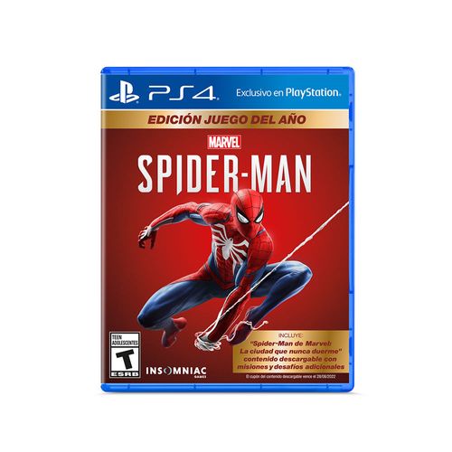 PS4 Spiderman Game of The Year Edition