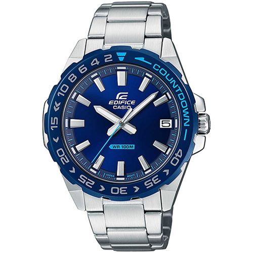 Reloj Casio Edifice EFV-120DB-2AV Fecha Acero Inoxidable Plateado Azul