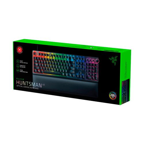 Teclado Gamer Razer Huntsman V2 Opto Mechanical Red Switch Us Chroma Black