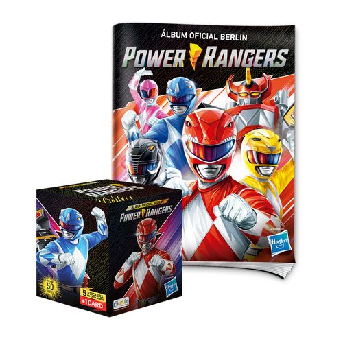 Álbum Power Rangers Editorial Berlin Tapa Blanda + 1 Cajita (50 Sobres)