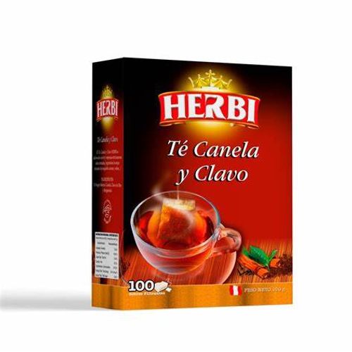 té canela y clavo herbi 100und