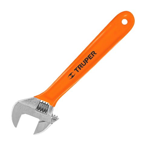 Llave francesa 10 cromada mango de PVC Truper