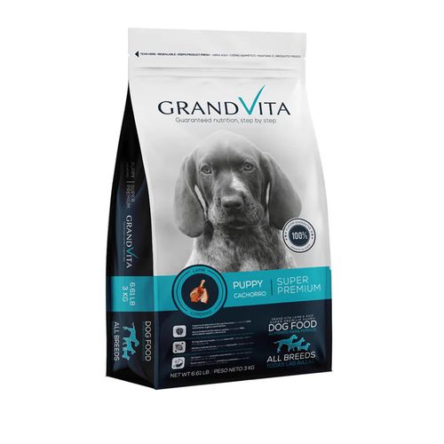 Grand Vita Cachorro Todas las Razas Sabor a Cordero 3Kg