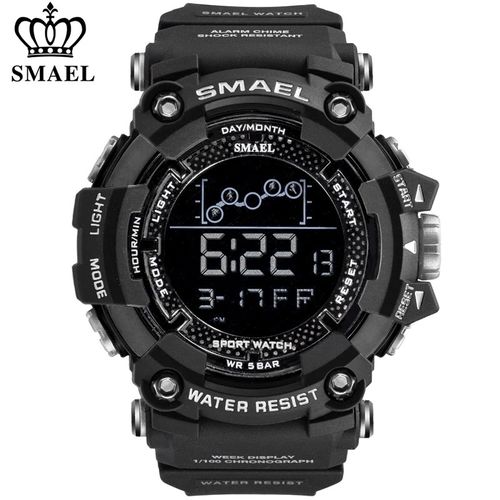 Reloj Deportivo SMAEL 1802 Negro Movimiento Digital