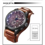 Reloj-Lujo-CURREN-8225-Marron-Correa-Cuero-Genuino