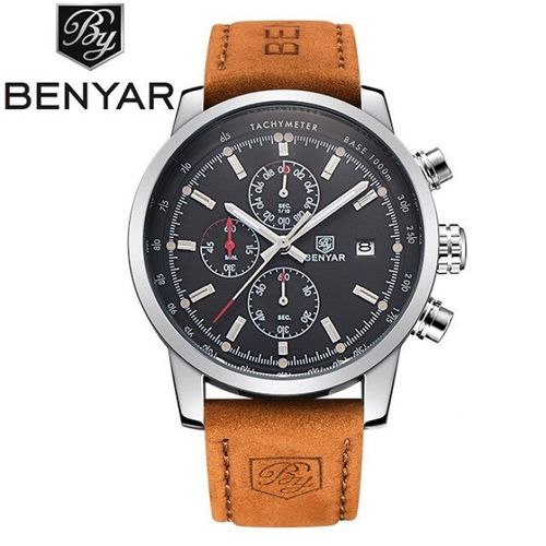 Reloj Hombre BENYAR 5102M Cronógrafos Correa Cuero