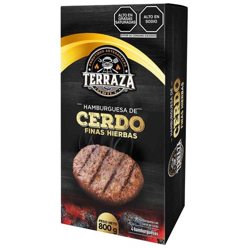 Hamburguesa de Cerdo TERRAZA GRILL Caja 4un