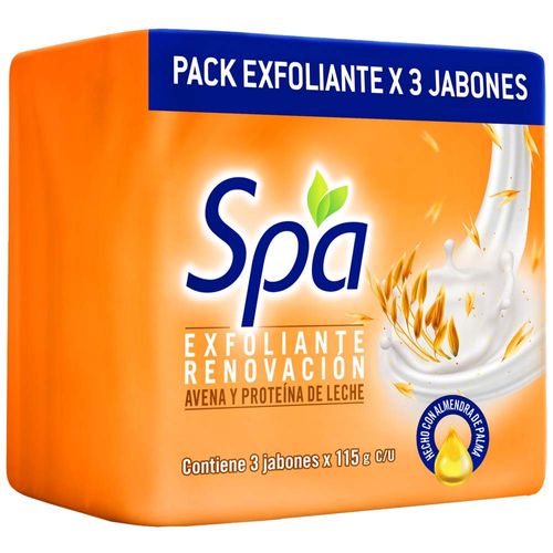 Jabón de Tocador SPA Exfoliantes 115g Paquete 3un