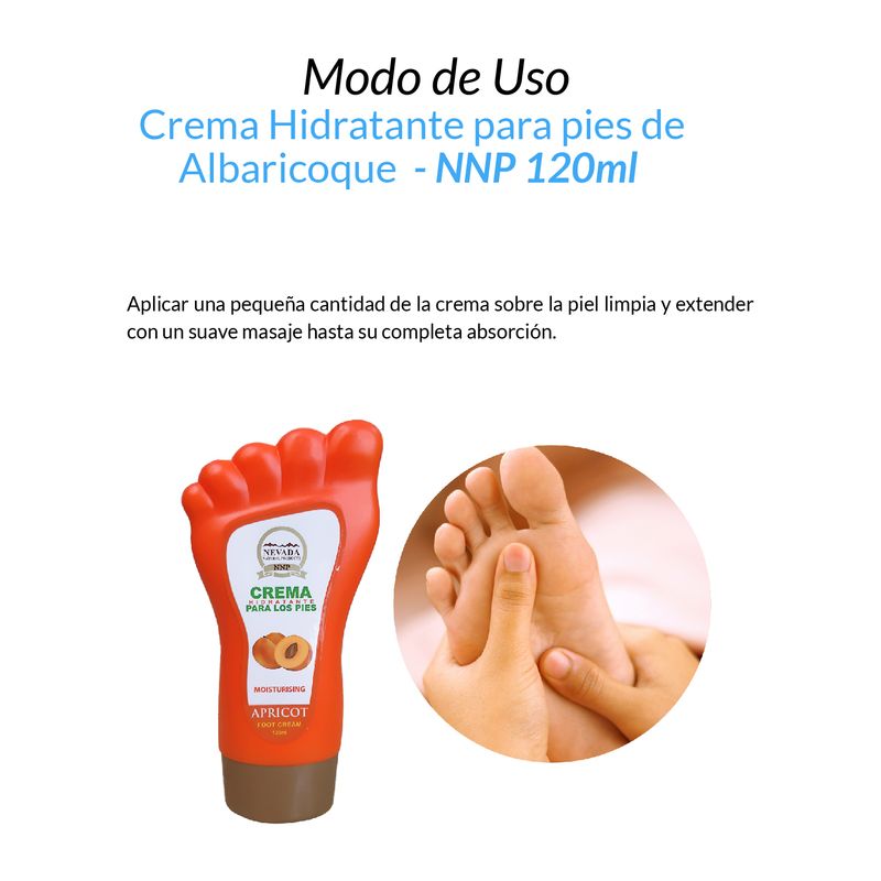 Crema-Hidratante-para-pies-de-Albaricoque---NNP-120ml