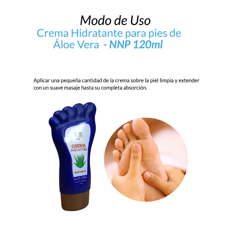 Crema-Hidratante-para-pies-de-Aloe-Vera---NNP-120ml
