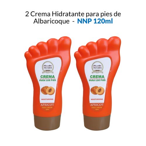 2 Crema Hidratante para pies de Albaricoque - NNP 120ml