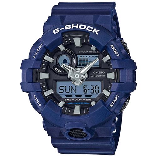 Reloj Casio G-Shock GA700-2A Digital Analógico Luz Led Acuatico Azul