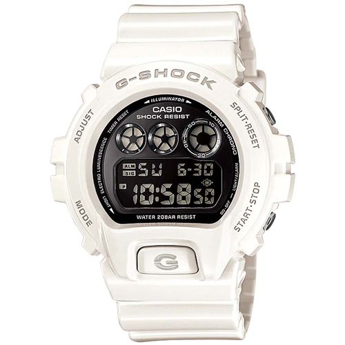 Reloj Casio G-Shock DW-6900NB-7 Digital Luz de Fondo Resina Blanco Brillante