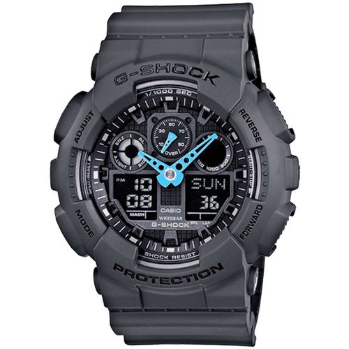 Reloj Casio G-Shock GA100C-8A Digital Analogico Luz Automática Resina Gris