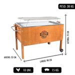 Caja-China-Meat-Master-Inoxidable-Grande---Parrilla--de-Varillas-Inoxidable