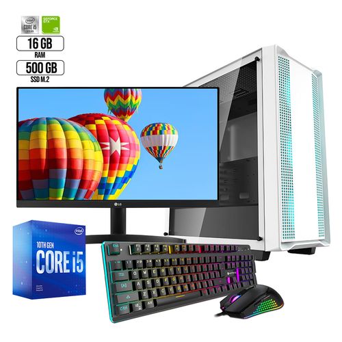 Pc Profesional Corei5 Monitor 24 Ssd 500Gb Ram 16Gb Gtx1650