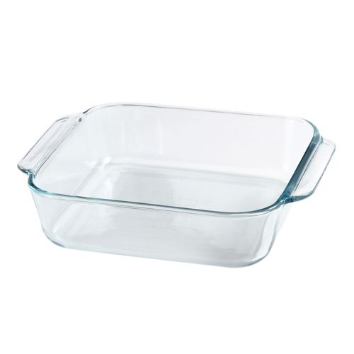 PYREX - Fuente cuadrada transparente de 1.4 lt