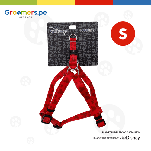 HARNESS PARA PERRO CLASIC MICKEY BASIC ROJO SMALL