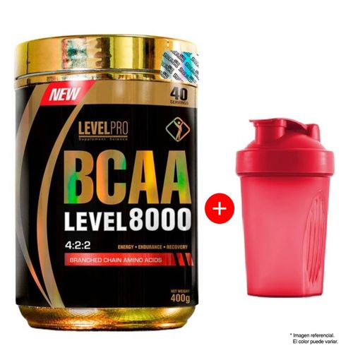 BCAA 8000 AMINOÁCIDO LEVEL PRO 400GR ORANGE