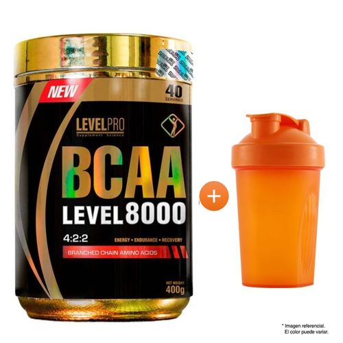 PRO BCCA 8000 AMINOACIDO 400GR FRUIT PUNCH LEVEL PRO