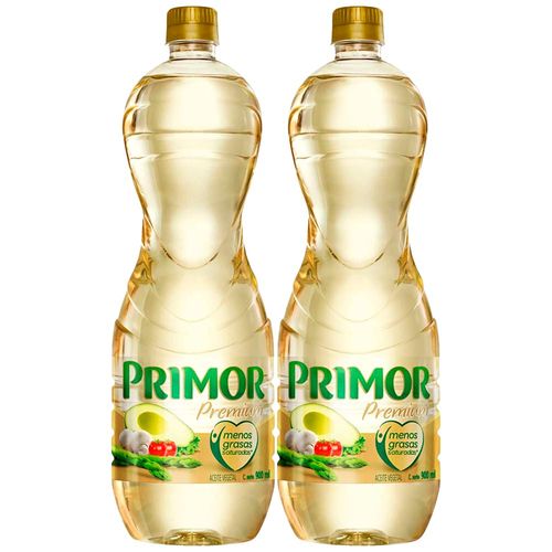 Pack Aceite Vegetal PRIMOR Premium 900ml Botella 2un