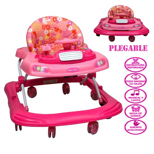 Andador Musical Runner Baby Kits Rosado