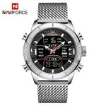 Reloj-Hombre-NAVIFORCE-9153-Plateado-Analogo-Digital