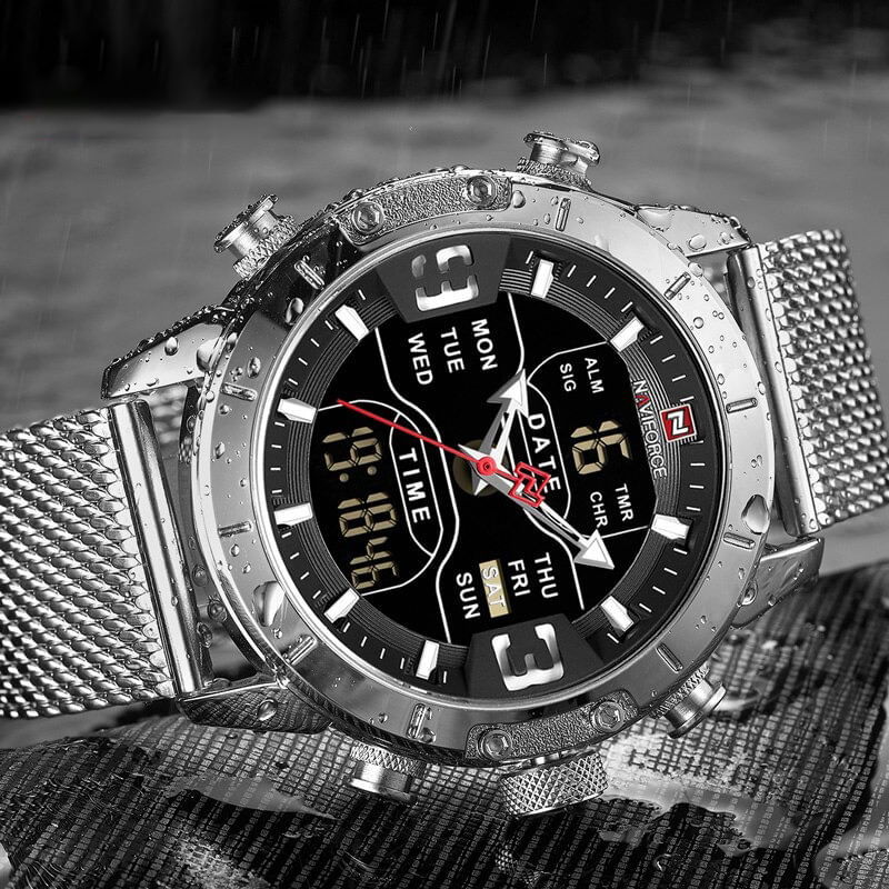 Reloj-Hombre-NAVIFORCE-9153-Plateado-Analogo-Digital