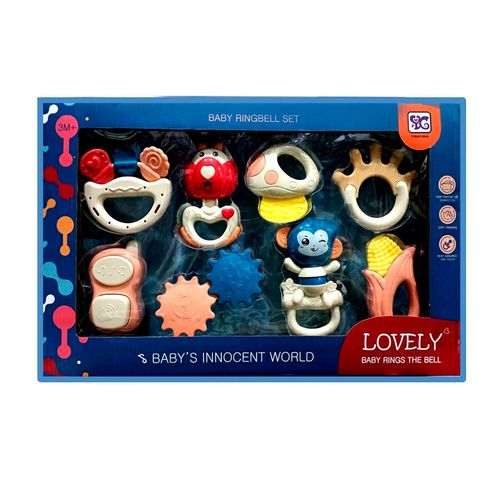 Set de Sonajeros Lovely para Bebes x8 Piezas