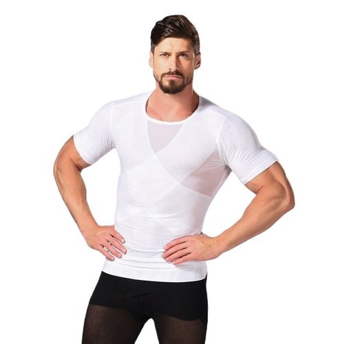 Polo Formador Hombre W1581 Blanco Alta Compresión