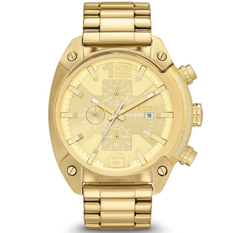 Reloj-Diesel-Overflow-DZ4299-Fecha-Cronometro-Acero-inoxidable-Dorado