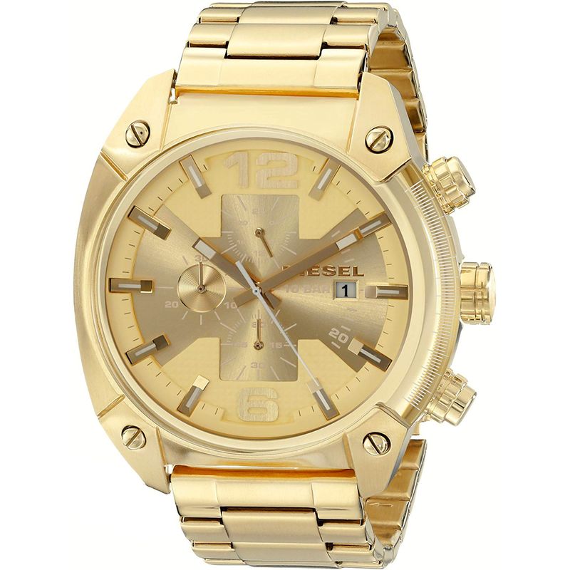 Reloj-Diesel-Overflow-DZ4299-Fecha-Cronometro-Acero-inoxidable-Dorado